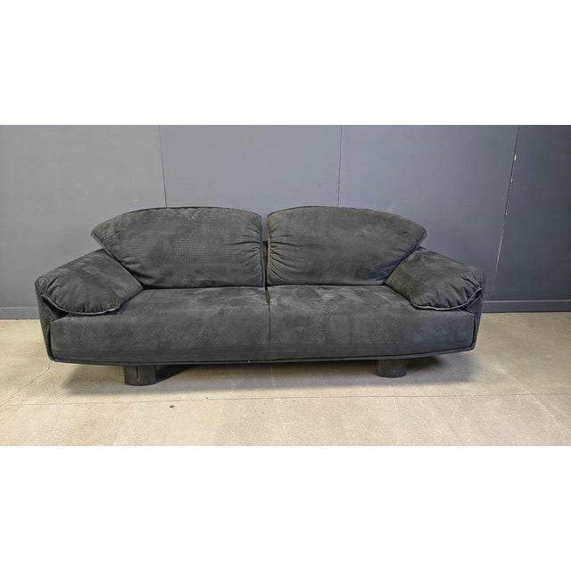 Vintage Velvet Sofa by Saporiti Italia, 1980s For Sale - Image 12 of 15