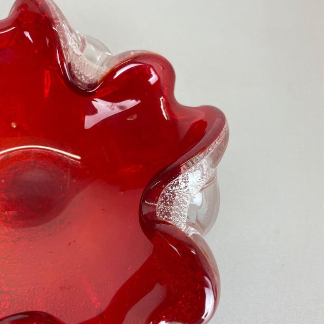 Murano Glass Floral Ashtray from Barovier + Toso, Italy, 1970s For Sale - Image 11 of 18