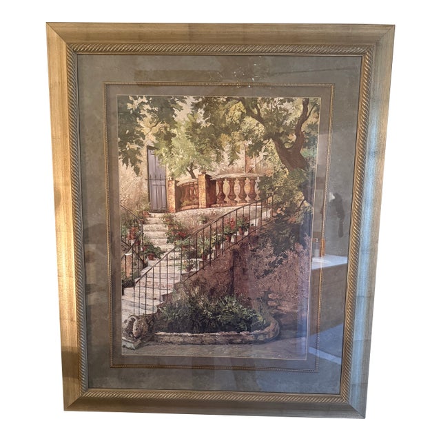 1990s Mediterranean Garden Staircase For Sale