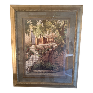 1990s Mediterranean Garden Staircase