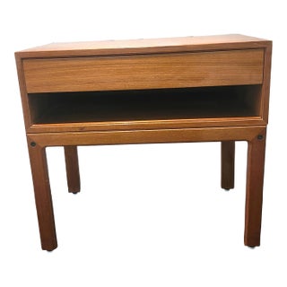 Vintage Teak Arne Wahl Iverson Style Nightstand For Sale