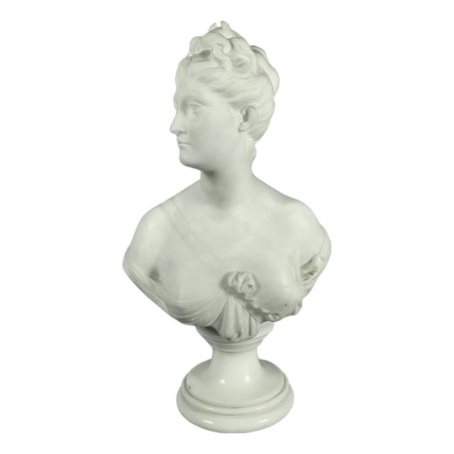After Jean-Antoine Houdon, Bust of Diana, 19th Century, Marble For Sale