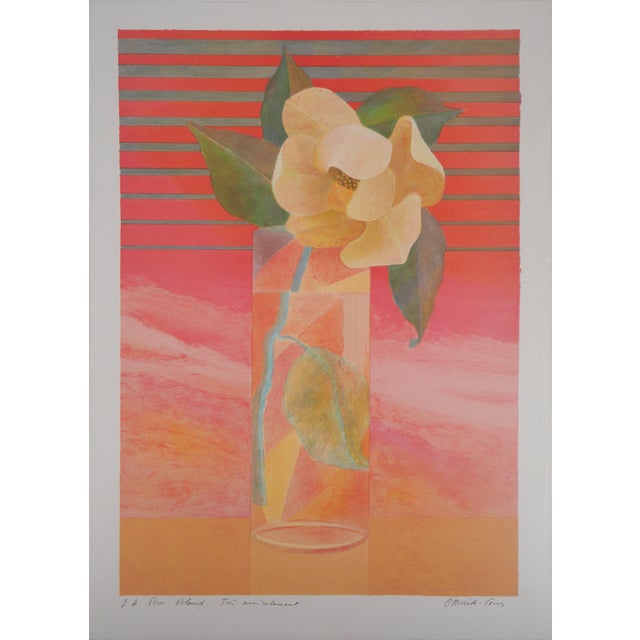 Pierre Garcia-Fons, Magnolia Blanc, Lithograph For Sale