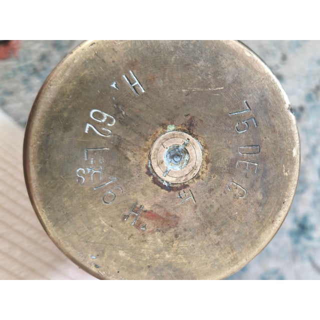 Trench Art Brass Vases, 1910s, Set of 2 For Sale - Image 9 of 11