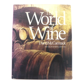 1986 the World of Wine Hard Cover Coffee Table Book David McCormack For Sale