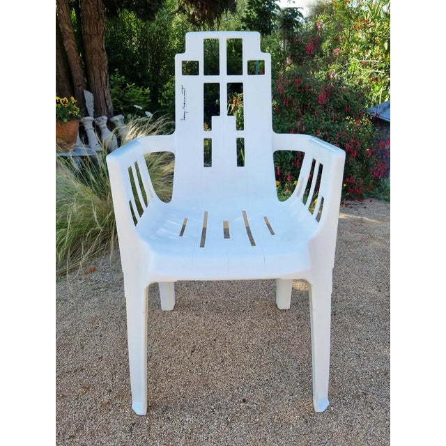 Stackable Plastic Chair by Pierre Paulin for Henry Massonnet 1980s For Sale - Image 14 of 18