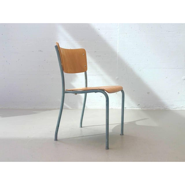 Stacking Chair from Stella, Switzerland, 1950s For Sale - Image 6 of 17