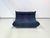 Textile French Togo 2-Seater Sofa in Blue Corduroy attributed Michel Ducaroy for Ligne Roset, 1970s For Sale - Image 7 of 12