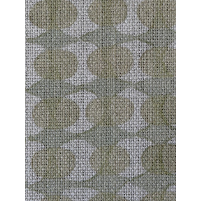 Galbraith & Paul Fabric Ovals Linen Fabric 2 1/2 Yards For Sale - Image 4 of 5