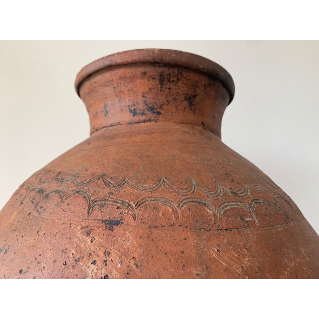 17th Century Large Red Terracotta Vessel, Vase, Planter with Low Tap For Sale In Miami - Image 6 of 18