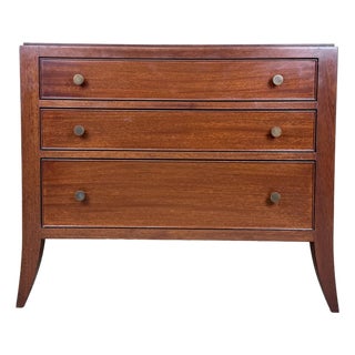 Vintage Barbara Barry / Baker Style Mahogany Commode / Side Table / Nightstand For Sale