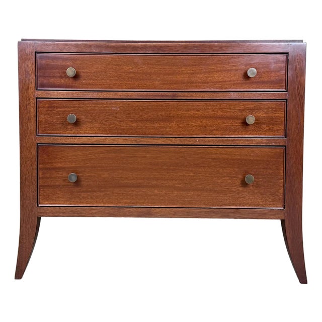 Vintage Barbara Barry / Baker Style Mahogany Commode / Side Table / Nightstand For Sale