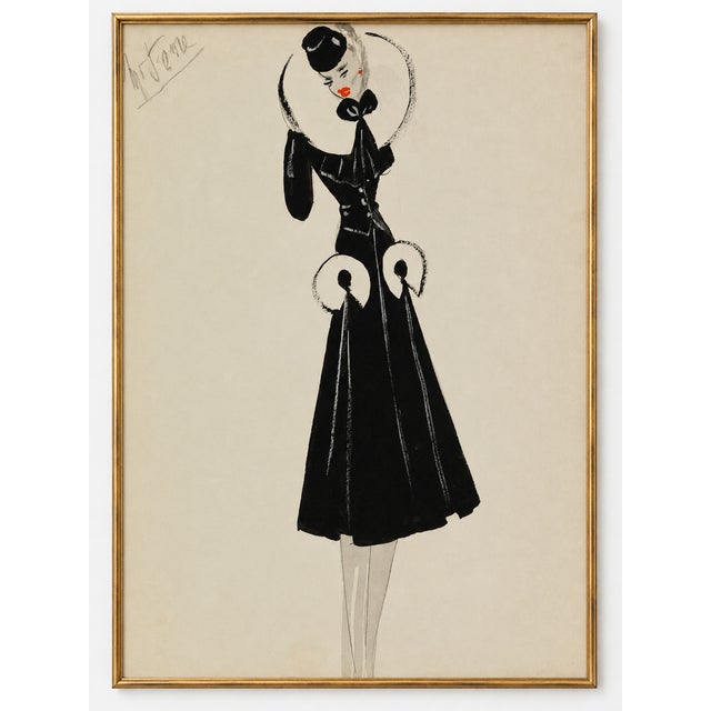 Bring Parisian elegance to your bedroom, dressing room, or powder room with this vintage French fashion art print...