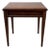 Vintage Mid to Late Twentieth Century Brandt Walnut or Pecan Dark Wood Small Side Table Federal Neoclassical For Sale