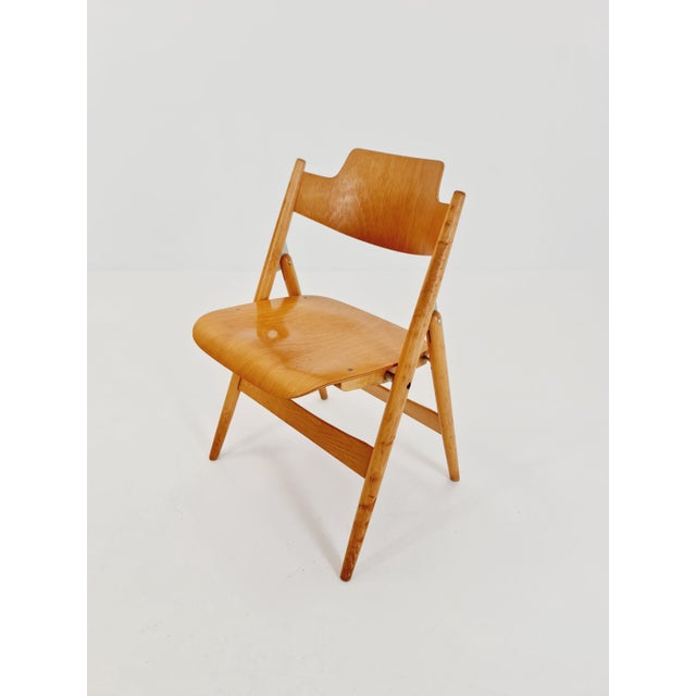 Austrian Folding Chair Model Se18 by Egon Eiermann for Wilde & Spieth, 1950s For Sale - Image 10 of 10