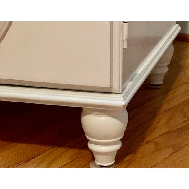 White Mirrored Wardrobe Armoire For Sale - Image 4 of 6