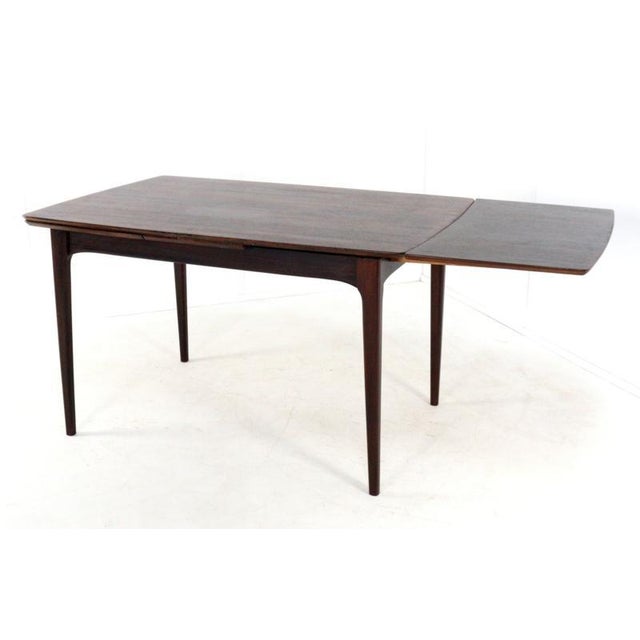 Rectangular Extendable Rosewood Goes Dining Table For Sale - Image 11 of 15