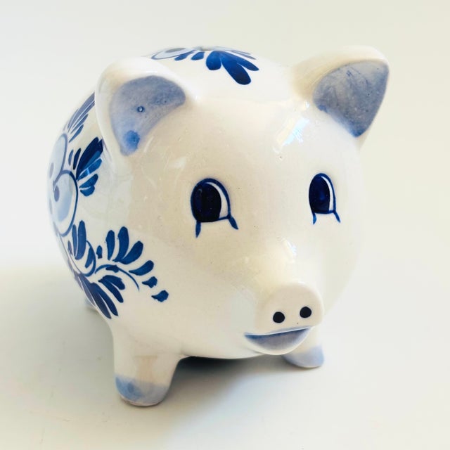 Delft Blue and White Piggy Bank For Sale In San Francisco - Image 6 of 12