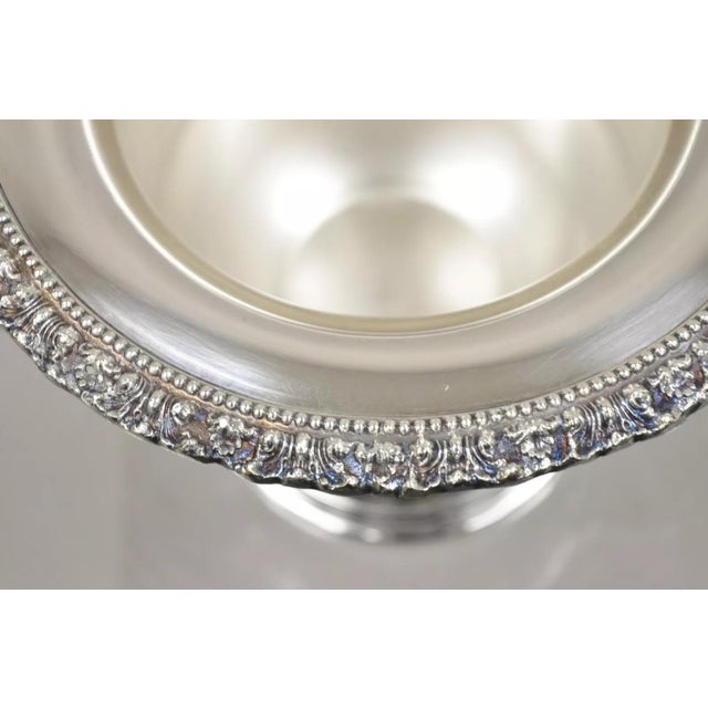 Mid 20th Century Victorian Silver Plated Twin Branch Handle Trophy Cup Champagne Ice Bucket For Sale In Philadelphia - Image 6 of 12