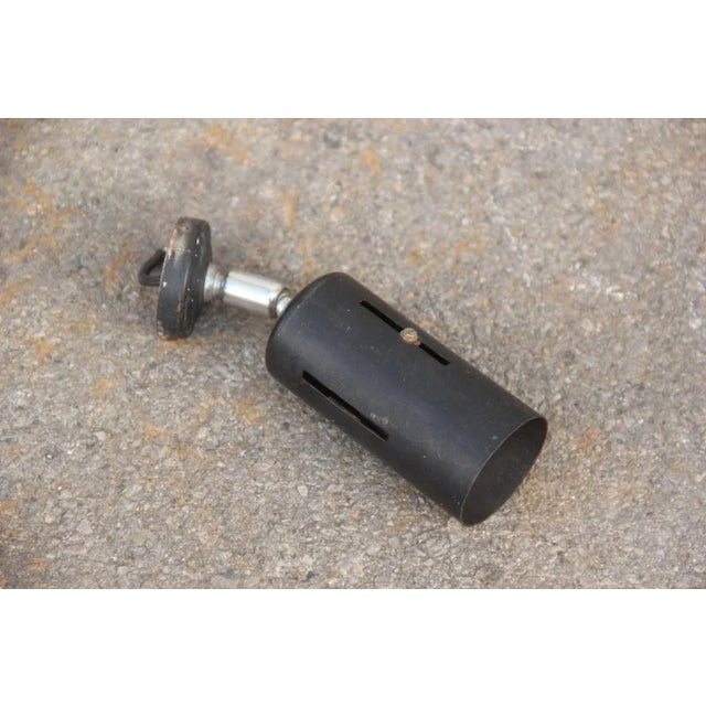 Black Directional Lacquered Metal Light, 1950s For Sale - Image 8 of 8
