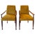 Orange Italian Canary Yellow Occasional Armchairs, 1950s, Set of 2 For Sale - Image 8 of 8