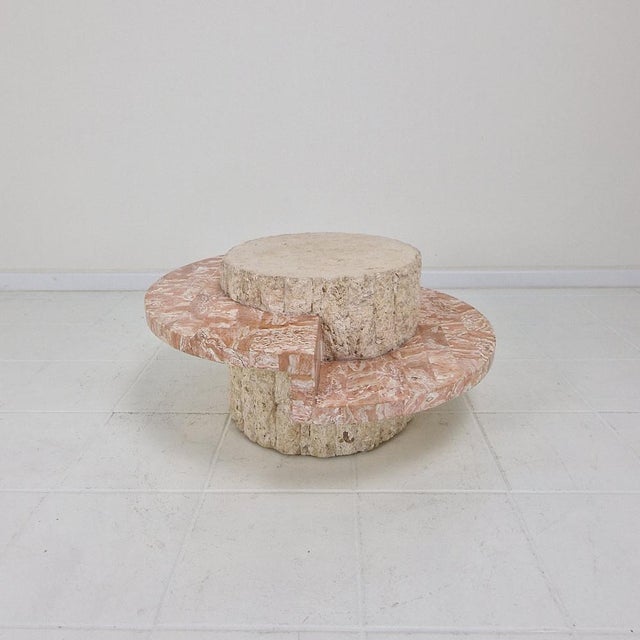 Stone Fossil Stone Coffee Table by Magnussen Ponte, 1980s For Sale - Image 7 of 14