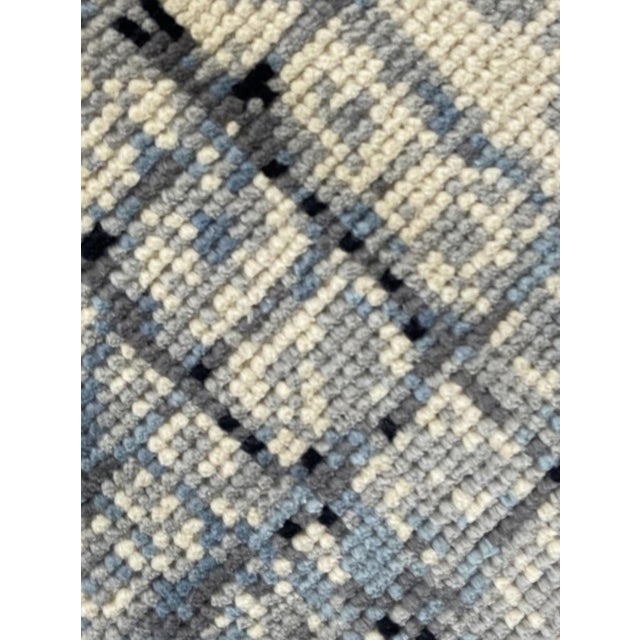 Hand Knotted Borderless Modern Rug. 10' X 14' For Sale - Image 4 of 4