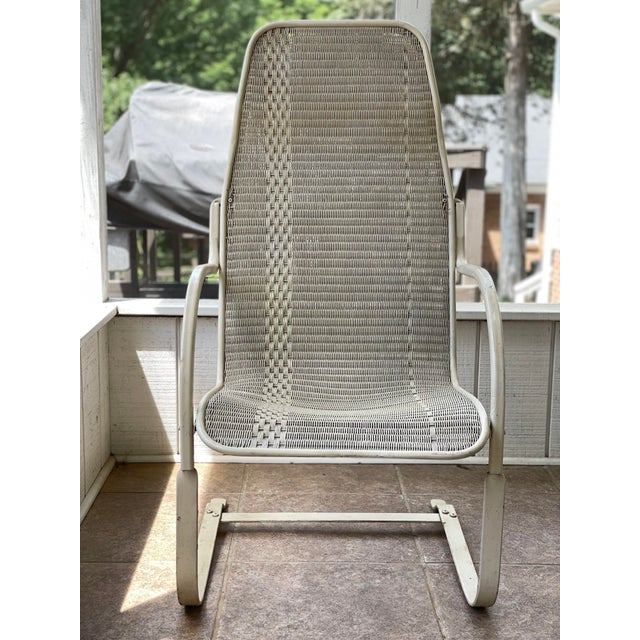 Vintage Lloyd Flanders Wicker Loom Bounce Chair Chairish