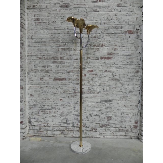 Vintage Italian Calla Lily Floor Lamp For Sale - Image 18 of 18