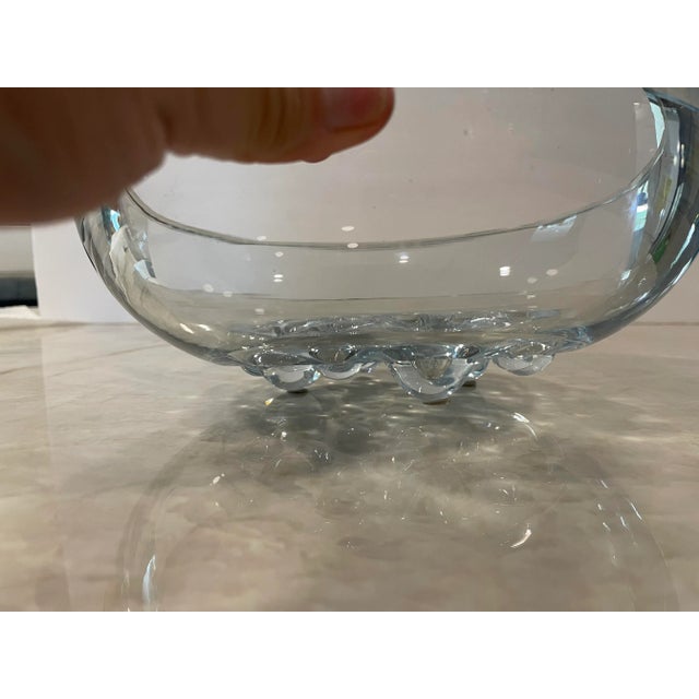 Mid Century Swedish Crystal Bowl by Strombergshyttan For Sale - Image 12 of 13