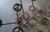 1980s 1980s Glass Top Dining Table with One of a Kind Steel Rebar Base For Sale - Image 5 of 17