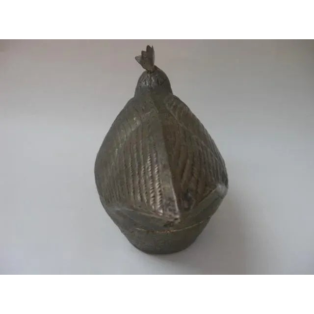 Early 20th Century Early 20th Century Silver Betel Nut Rooster Container For Sale - Image 5 of 9