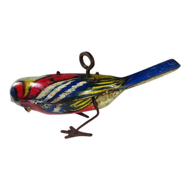 1927 Tin Bird Wind Up Toy Bird Chairish