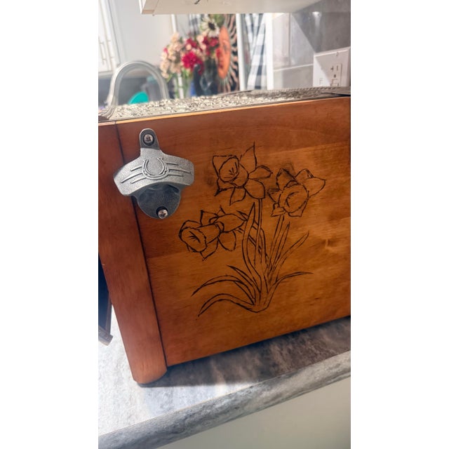 Wood Custom One of a Kind National Cash Register Bread Box For Sale - Image 7 of 10