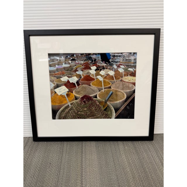 Early 21st Century Middle Eastern Spice Market Photograph, Framed For Sale - Image 5 of 12