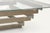 Metal Sculptural Coffee Table in Brushed Aluminum and Glass, 1970s For Sale - Image 7 of 18
