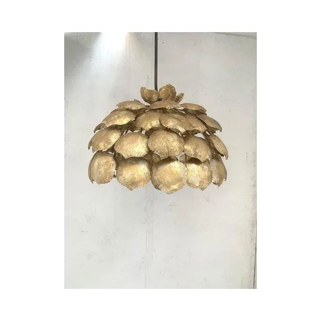 Gold Gold Florentine Iron Pendant by Simoeng For Sale - Image 8 of 8