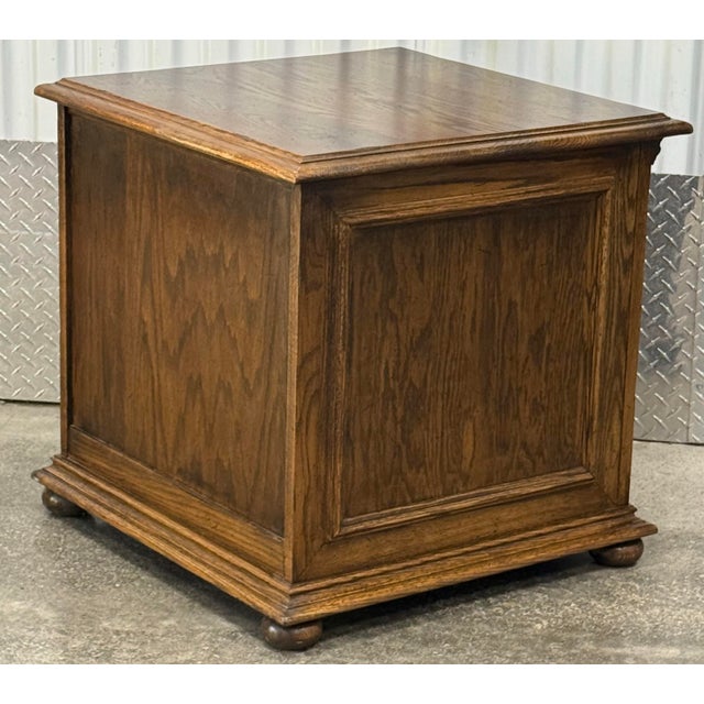 Wood Vintage Ethan Allen Royal Charter Nightstand/End Table For Sale - Image 7 of 10