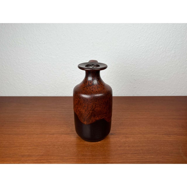 Mid-Century Modern German Pottery Fat Lava Vase from Ceramano, 1960s For Sale - Image 11 of 18