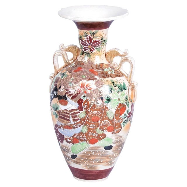 Art Deco Moriage and Glazed Ceramics Vase, Japan, 1910s For Sale - Image 10 of 10