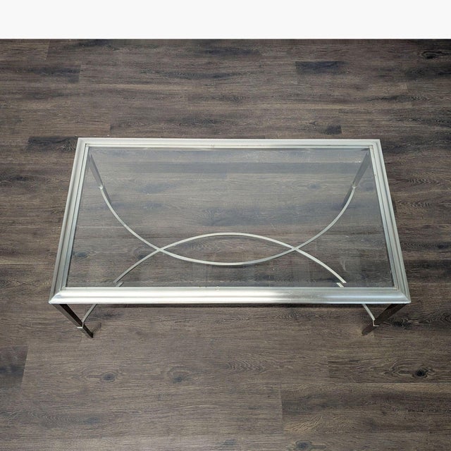 Transitional Attributed Ethan Allen Transitional Coffee Table For Sale - Image 3 of 7