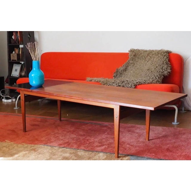 Burnt Umber 1960s Grete Jalk for P. Jeppesen Teak & Formica Coffee Table, Model Pj 56b For Sale - Image 8 of 12