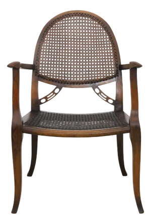 English Classic Armchair in Oak and Rattan from G.B. Ltd, 1930s