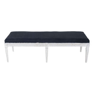 Swedish Neoclassical Painted Bench, circa 1880 For Sale