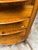 Victorian Quarter-Sawn Tiger Oak Curved Glass Curio, Antique For Sale - Image 10 of 12