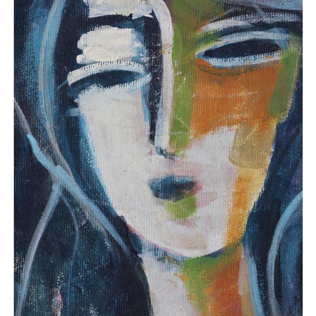 Hidden Portraits IV, 1980s, Acrylic on Canvas, Framed For Sale - Image 11 of 14