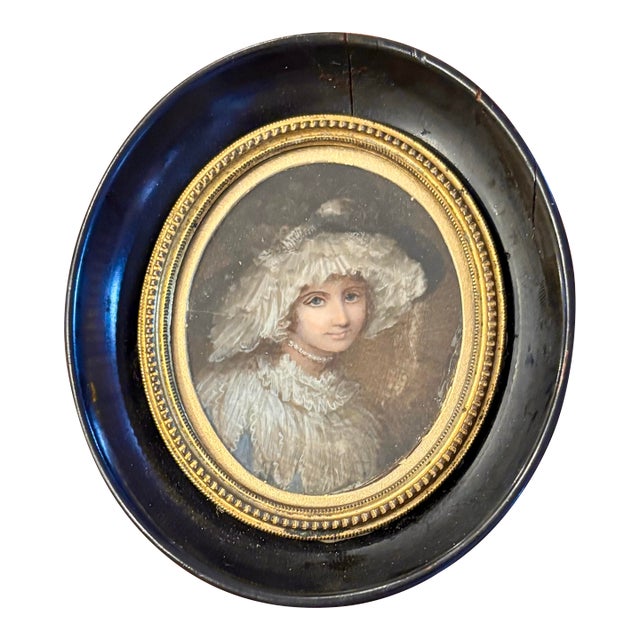 18th Century Miniature of a Gentlewoman For Sale