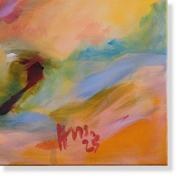 Hans-Henrik Husemann (born 1943 in Celle) "Panta Rhei" Diptych, acrylic on canvas, created in 2025, signed and dated on...