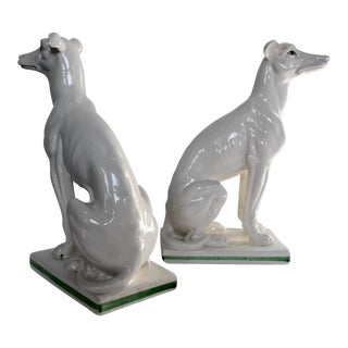 Blanc De Chine Italian Greyhound’s , a Pair For Sale