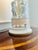 1960s Antique Neoclassical Bisque Figural Table Lamp Classical Maiden Column Form With Pierced Illuminated Base For Sale - Image 5 of 10